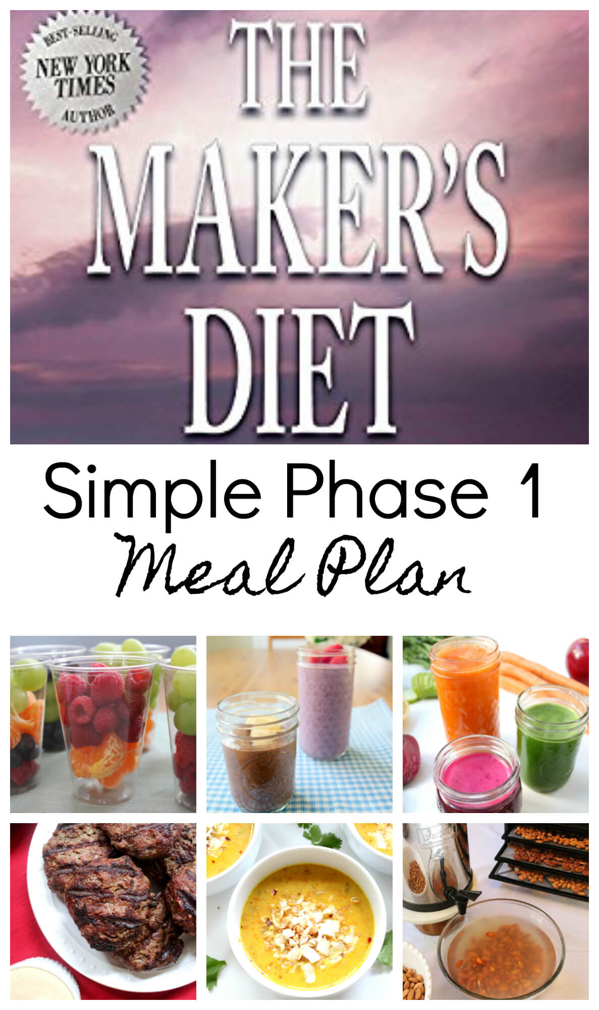 Free Menu for Phase 1 of The Maker s Diet - Health Home 