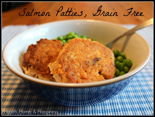 Salmon patties - grain free