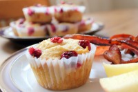 Cranberry Almond Flour Muffins with Fresh Cranberries suitable for the GAPS diet