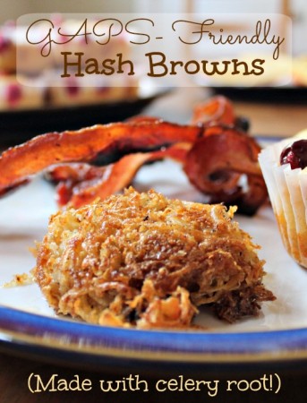 Celery Root Hash Browns - GAPS & Paleo, from Health, Home & Happiness
