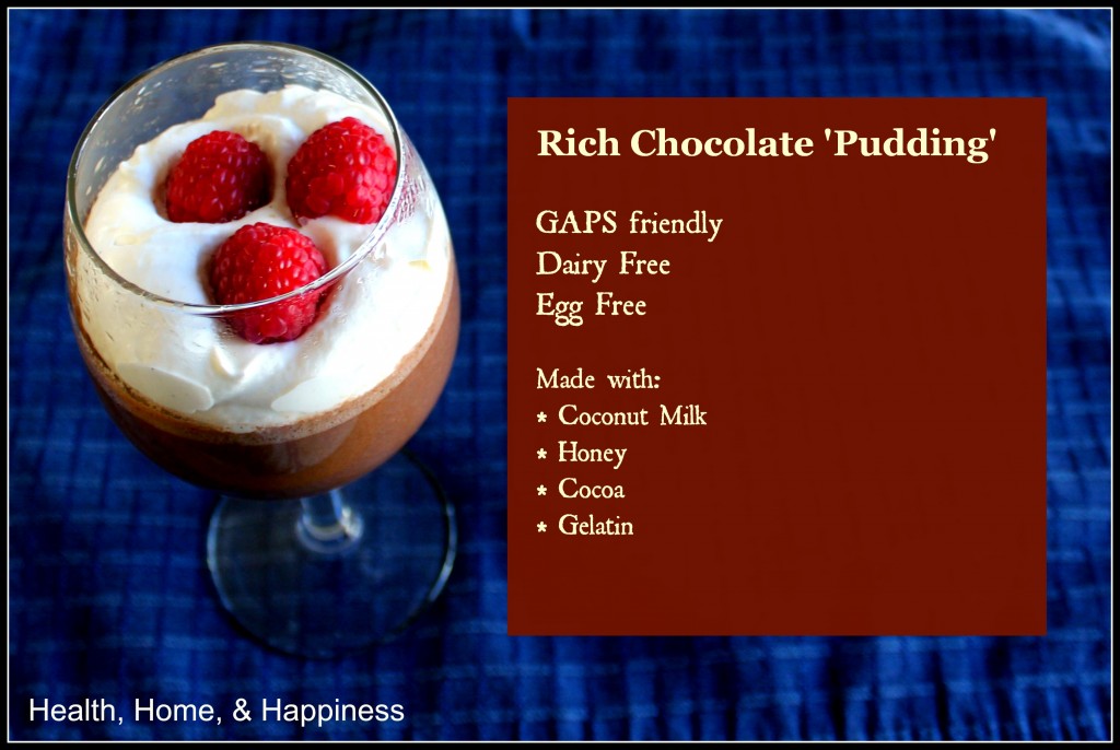 Rich Chocolate Coconut Milk Pudding