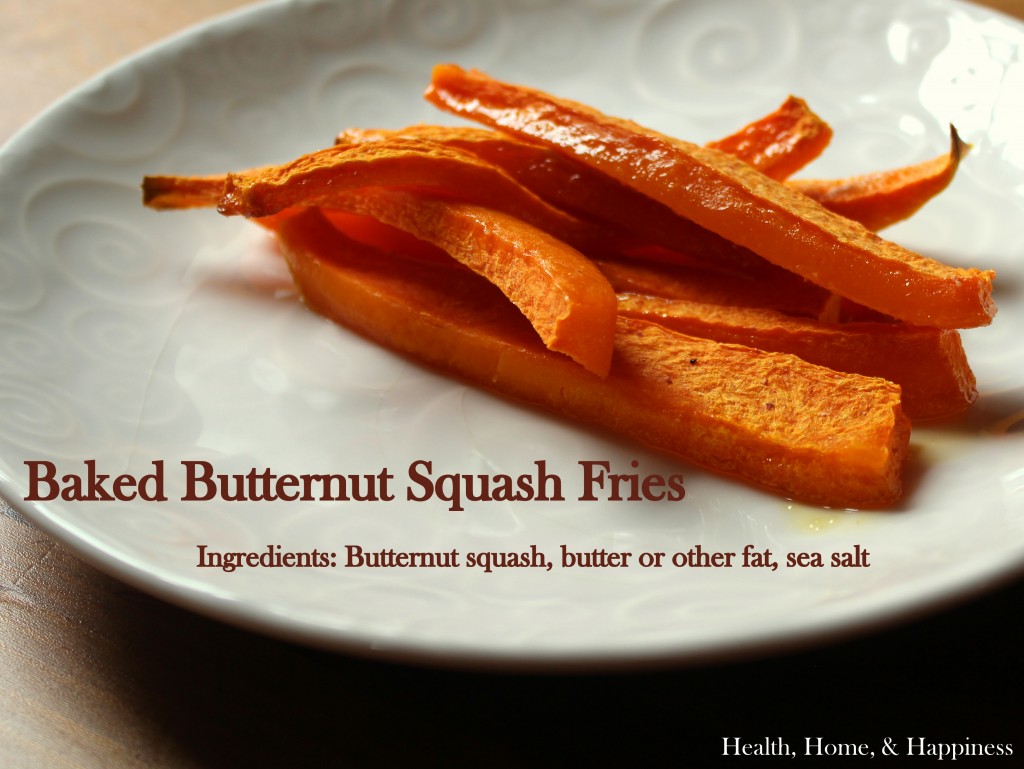 Baked Butternut Squash Fries