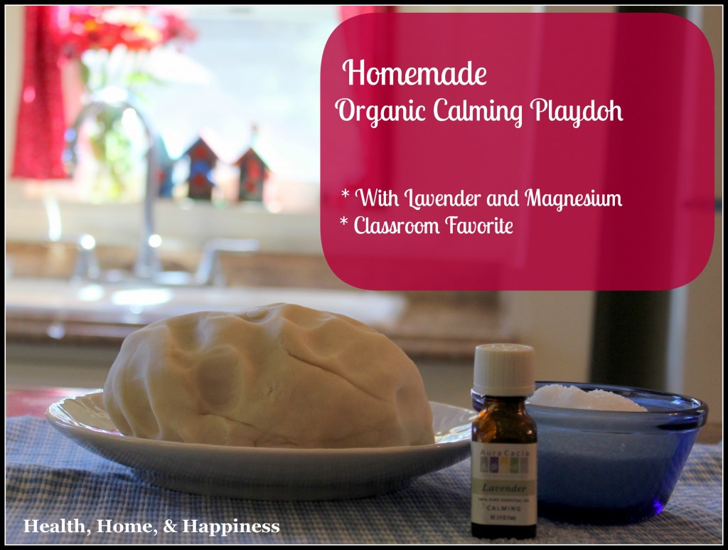 Homemade Organic Calming Playdoh - Classroom favorite 2