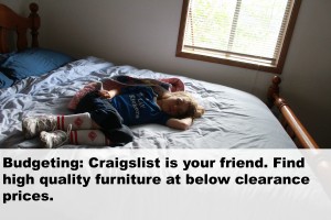 Budgeting- craigslist tips for furniture