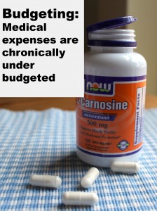 Budgeting- taking a look at medical expenses