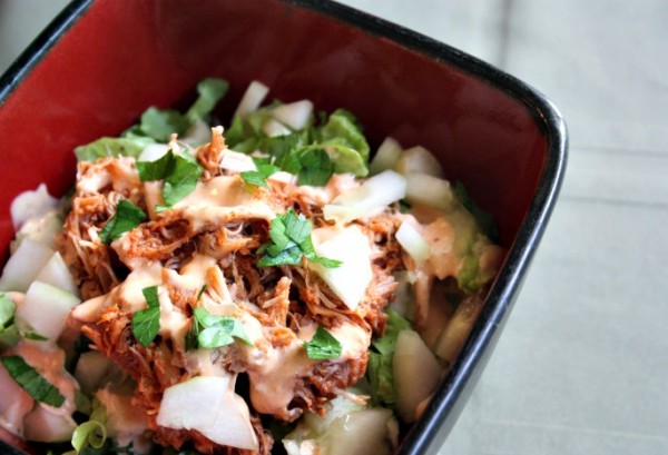 Crockpot Paleo Buffalo Chicken Salad - Healthy Home & Happy.jpg