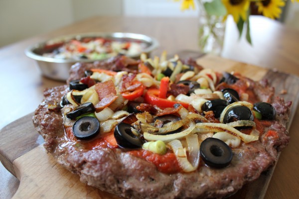 Dairy free paleo meatza pizza GAPS and SCD