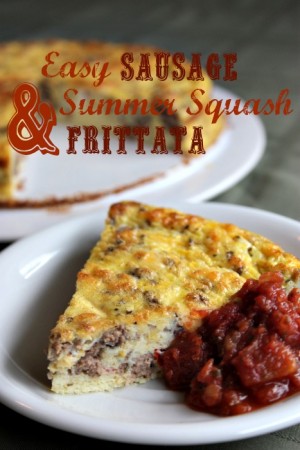 Easy Sausage & Summer Squash Frittata - GAPS, Paleo & Primal from Health, Home & Happy