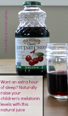 Tart Cherry Juice To Help Kids And Toddlers Sleep Naturally Raises Melatonin Levels Health Home Happiness