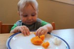 Baby lead weaning easy squash bake and flash freeze for later