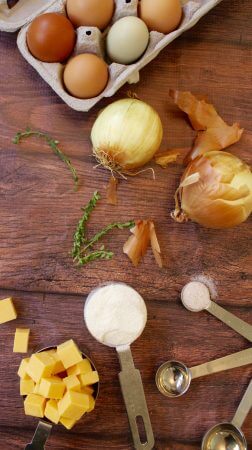 Low Carb Savory Onion Muffin Ingredients