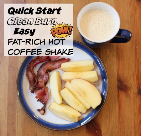 fat rich clean burn hot coffee shake for stable energy