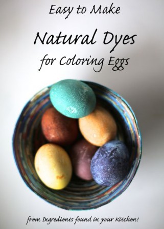 Natural Dyes for Easter Eggs (easy and kid friendly!)