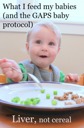 Starting babies on nutrient dense foods - not cereal