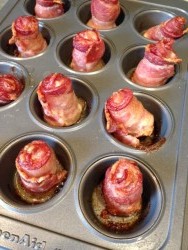 Cooked Bacon Roses