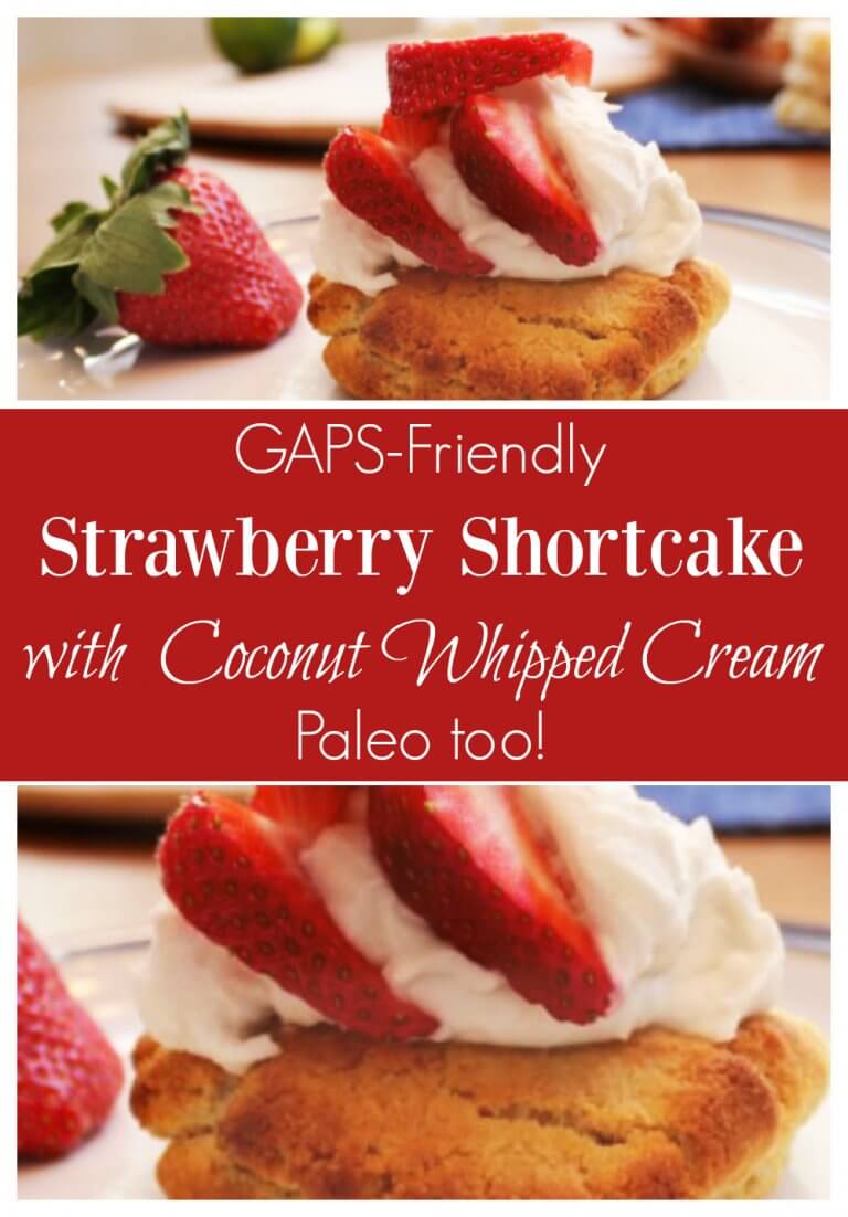 GrainFree Strawberry Shortcake on an Almond Flour Biscuit ⋆ Health, Home, & Happiness