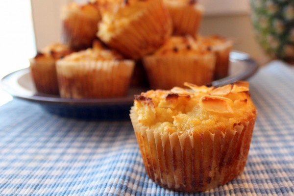 Pineapple Coconut Almond Flour Muffins