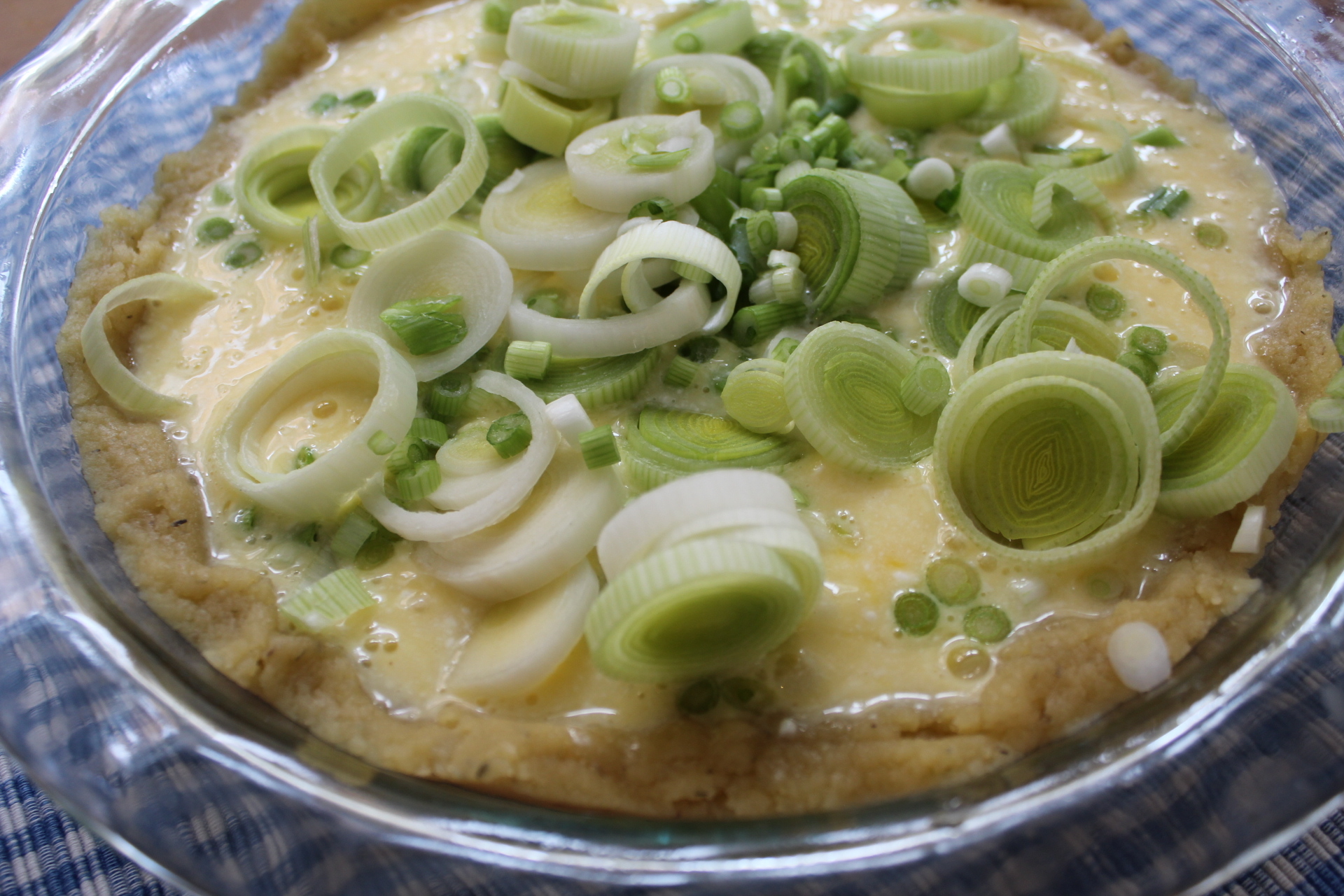 GrainFree Quiche For Spring with Leeks and Green Onions ⋆ Health, Home