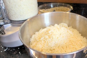 shredding cauiflower for rice