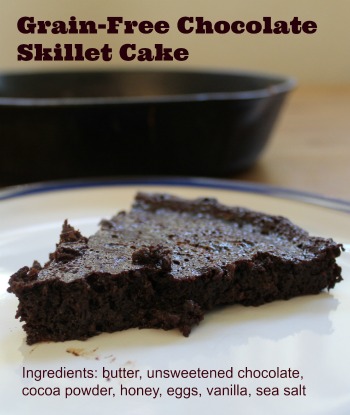 Grain Free Chocolate Skillet Cake