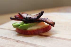 Bread Free open Faced Sandwich on Apple