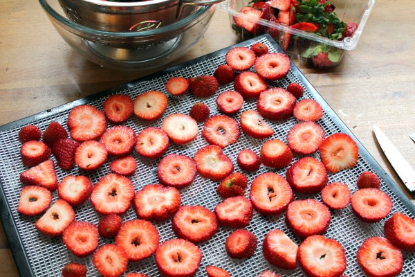 how to dry strawberries 2
