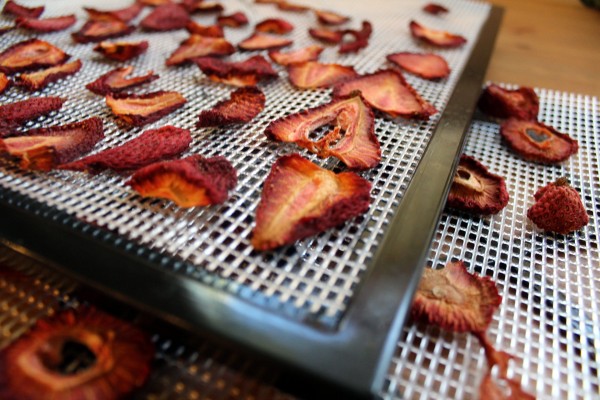 how to dry strawberries 4