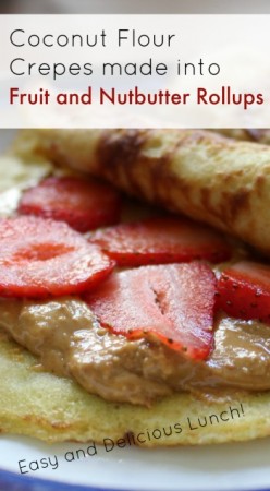 Coconut Flour Crepe - new healthy take on PB and J