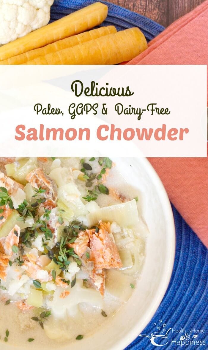 Dairy Free Salmon Chowder - Paleo GAPS
