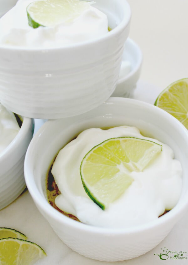 Zesty Lime Custard with Whipped Coconut Cream Topping