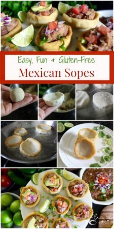 Gluten-Free Mexican Sopes (delicious fried corn cakes with toppings) ⋆
