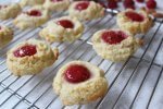 Raspberry Thumbprint Cookies