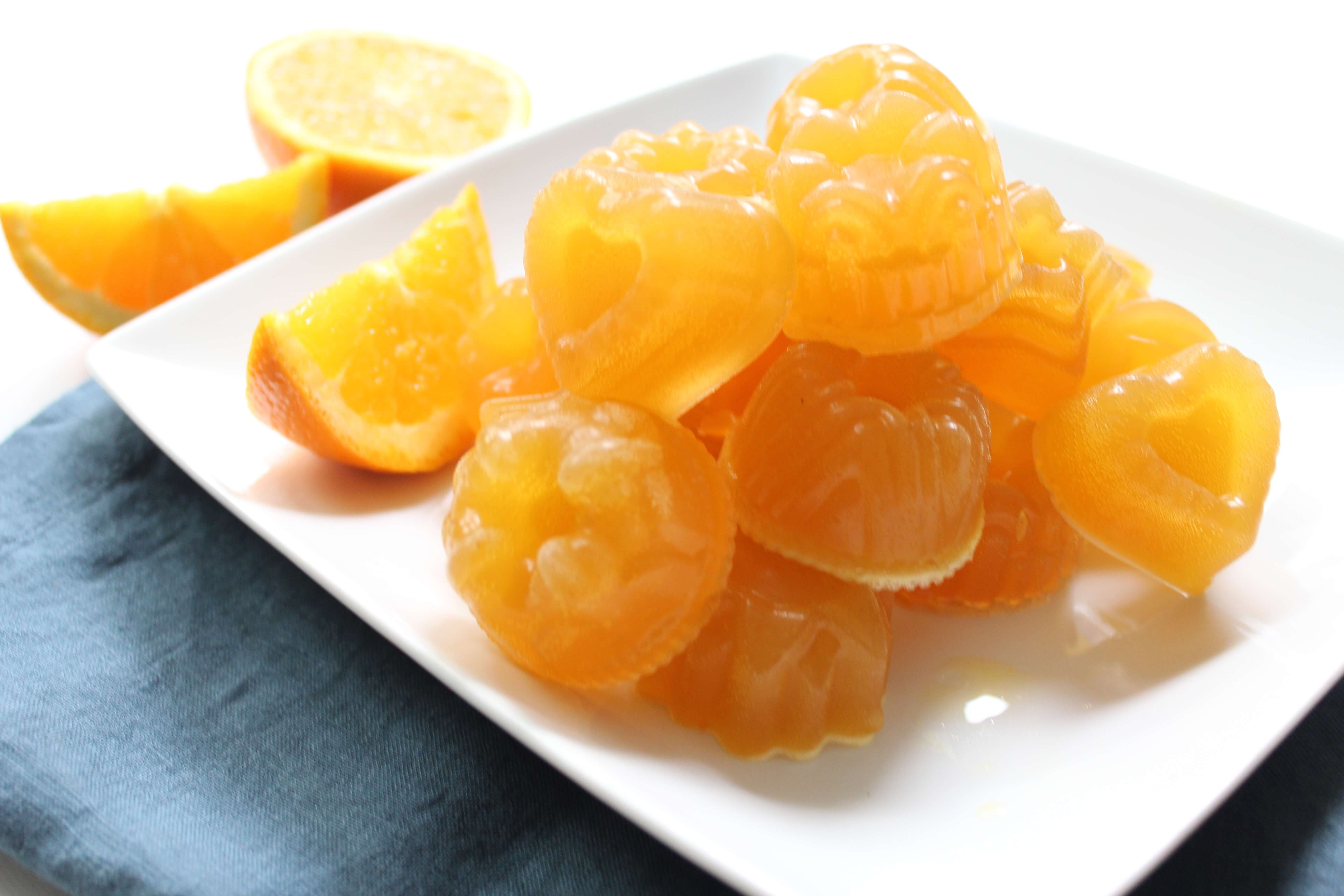 orange gelatin candy