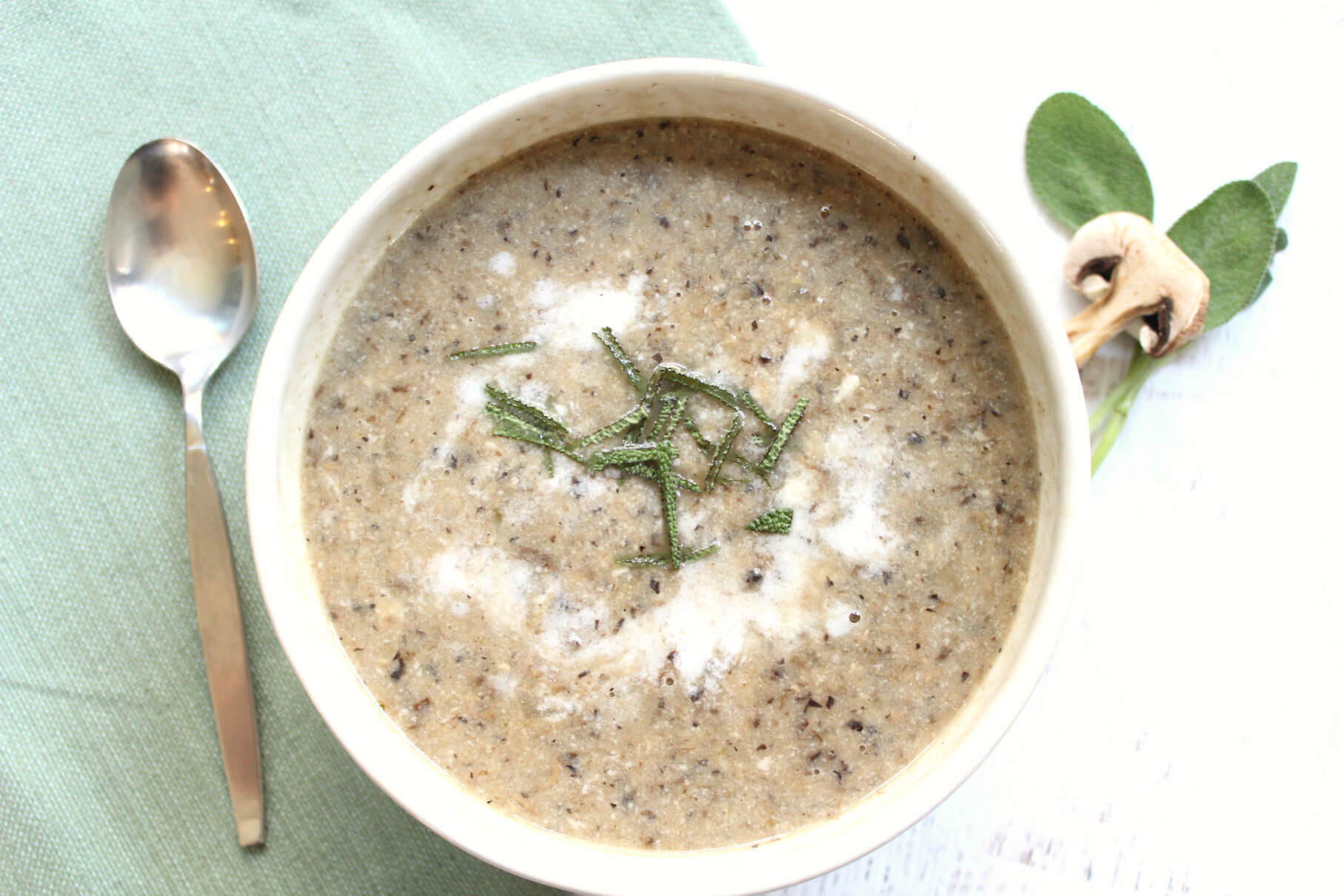 Dairy-free homemade cream of mushroom soup recipe