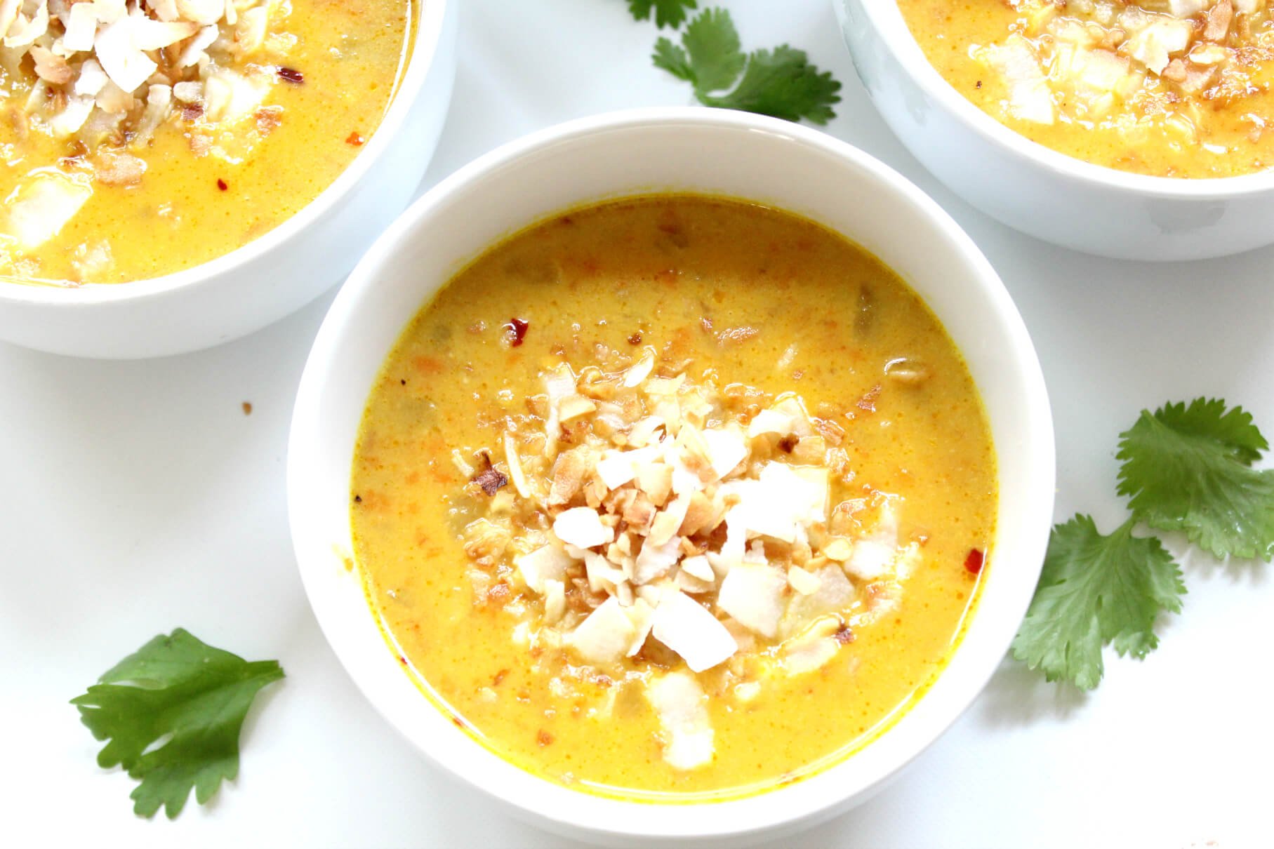 Golden Lentil Soup with Turmeric and Coconut (Grain-Free, Dairy-Free)