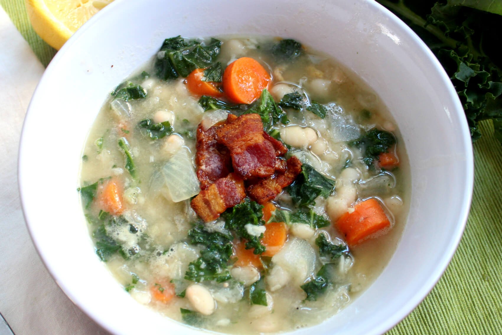 Feel-Good Kale and White Bean Soup (Gluten Free, Dairy Free)