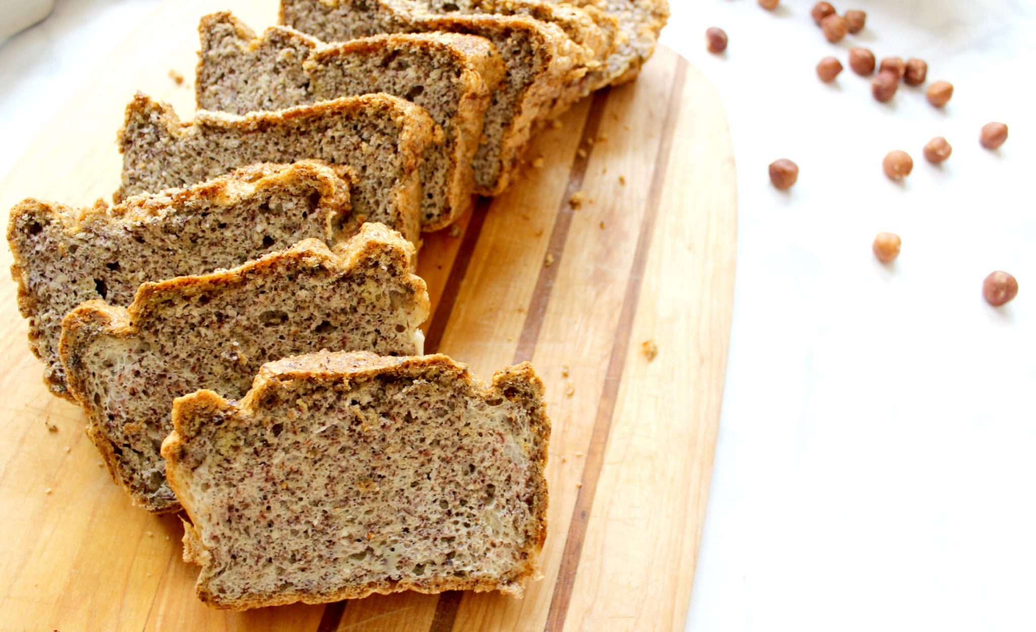 Keto Hazelnut Sandwich Bread (GAPS, Dairy-Free)