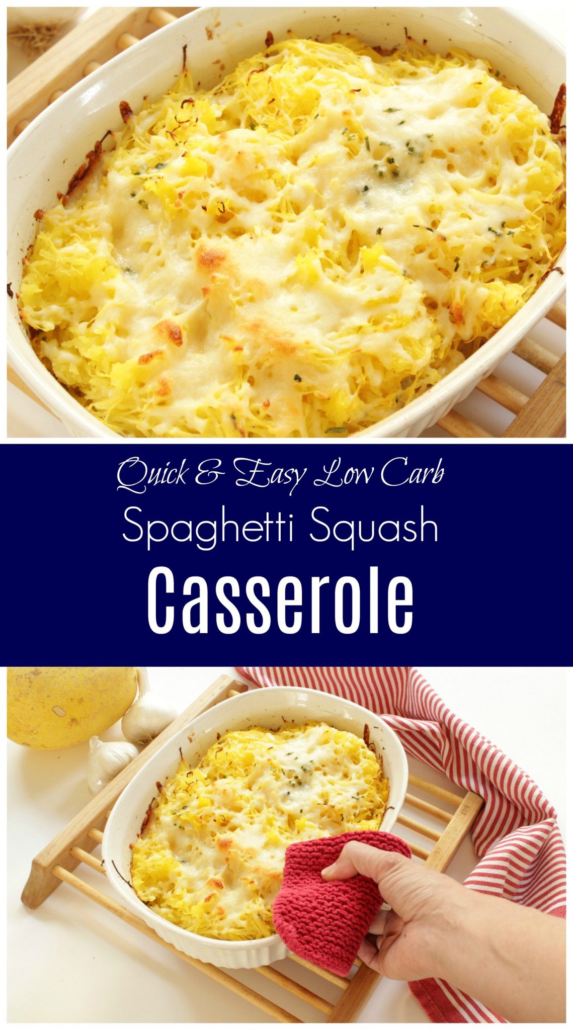 Cheesy Garlicky Keto Spaghetti Squash Casserole ⋆ Health, Home, & Happiness