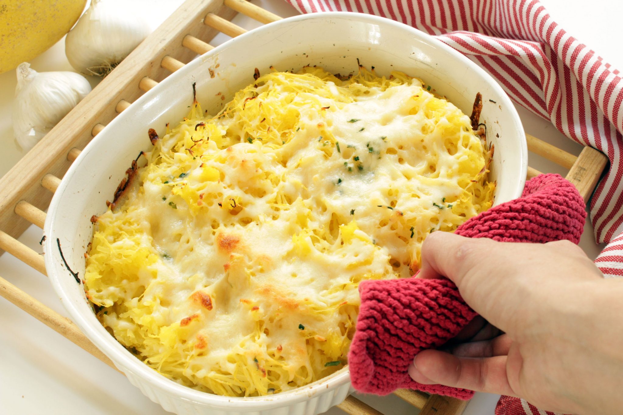 Cheesy Garlicky Keto Spaghetti Squash Casserole - Health, Home, & Happiness2048 x 1365