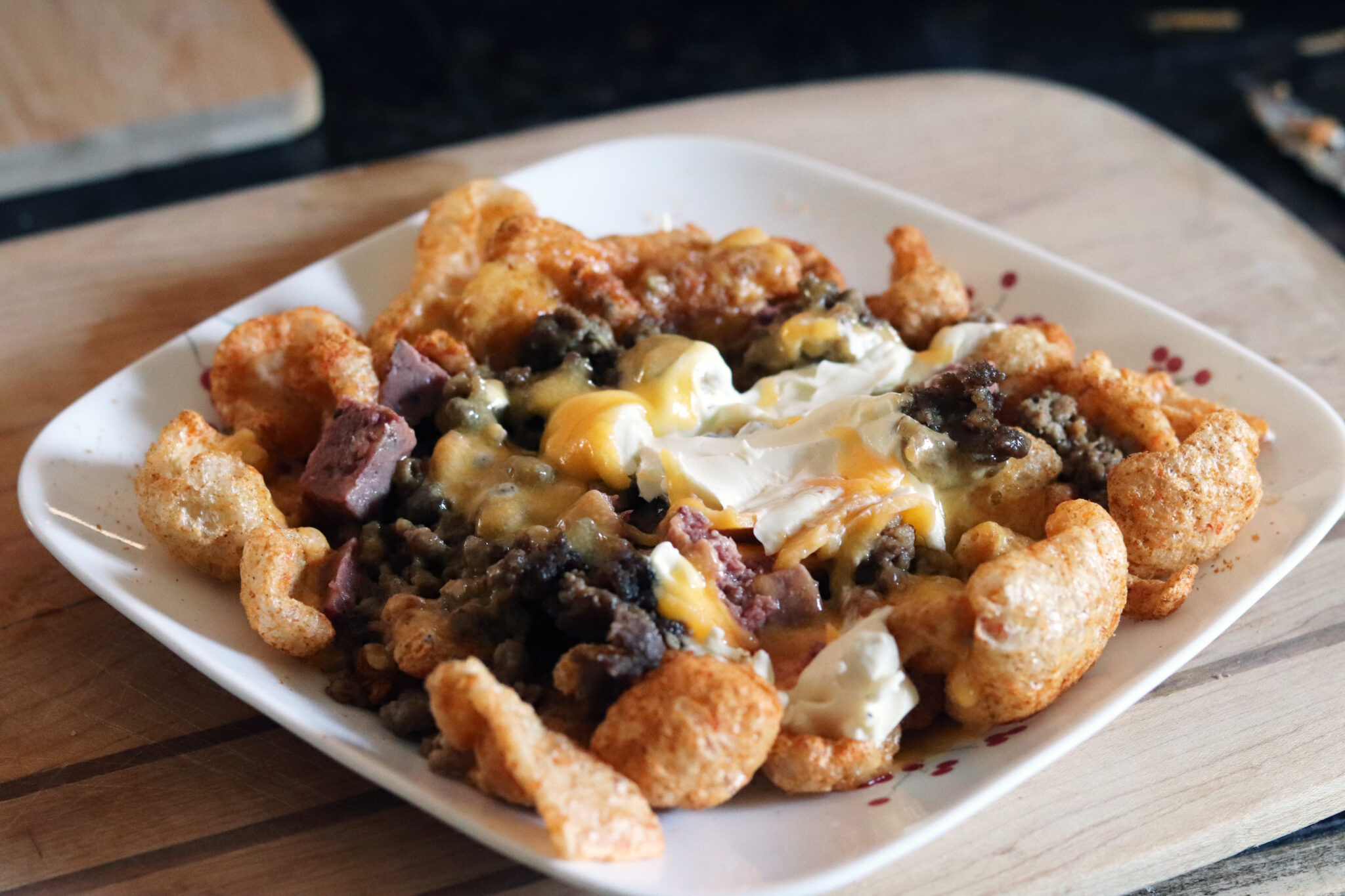 Pork Rind Nachos Carnivore Diet Recipe ⋆ Health, Home, & Happiness