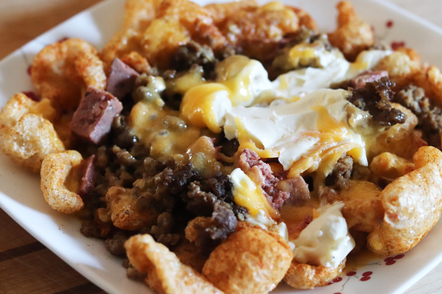 Pork Rind Nachos Carnivore Diet Recipe ⋆ Health, Home, & Happiness