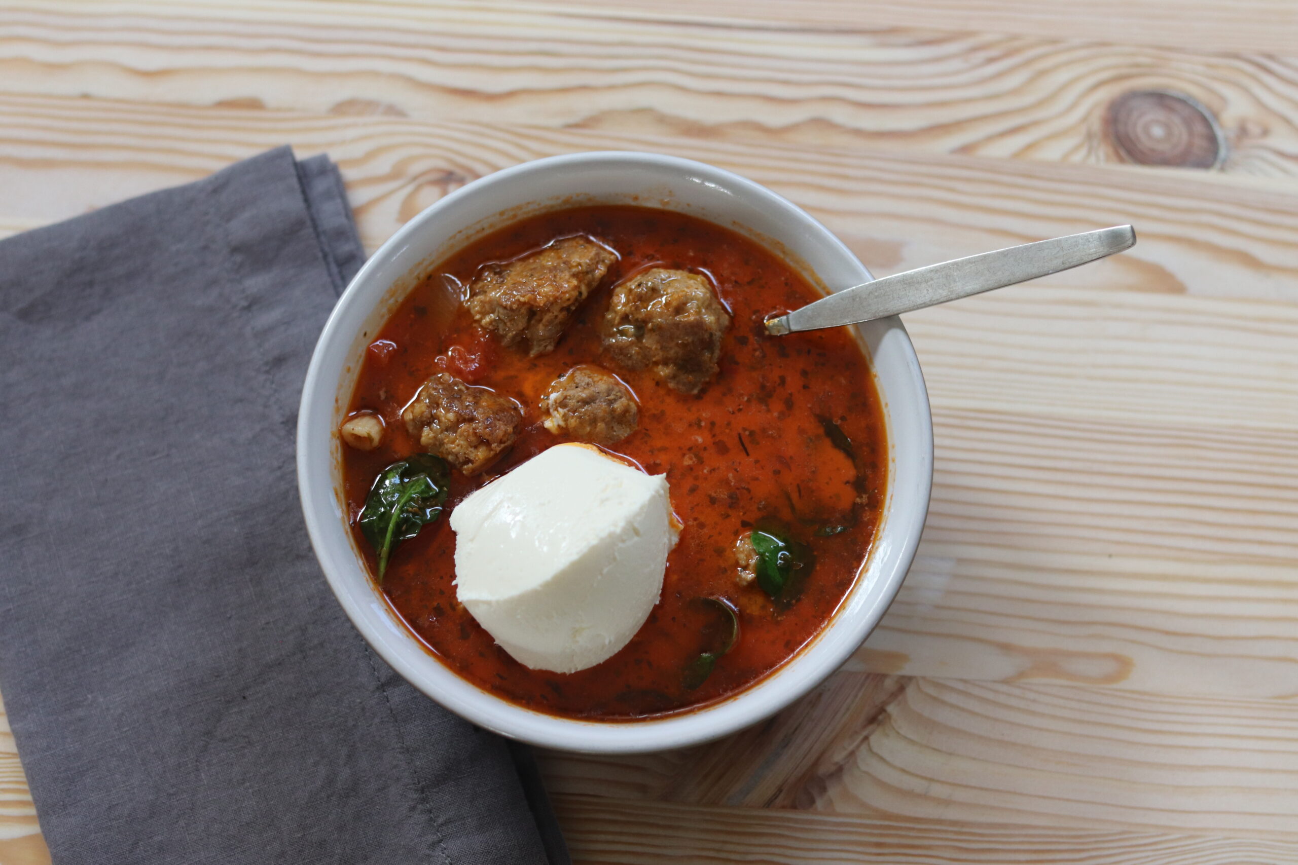 Creamy Meatball Tomato Soup ⋆ Health Home And Happiness